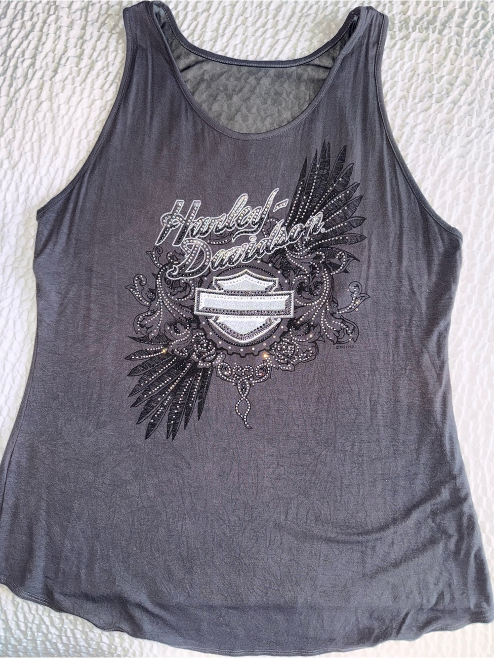 Harley Davidson bling tank top